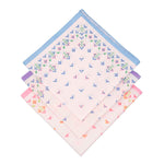 Set di 6 fazzoletti donna da naso in 100% cotone fantasia fiori