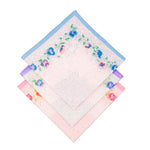 Set di 6 fazzoletti donna da naso ghirlanda floreale colorata