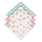 Set di 6 fazzoletti donna da naso fantasia floreale in 100% cotone