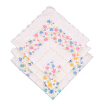 Set di 6 fazzoletti da naso donna in 100% cotone fantasia floreale
