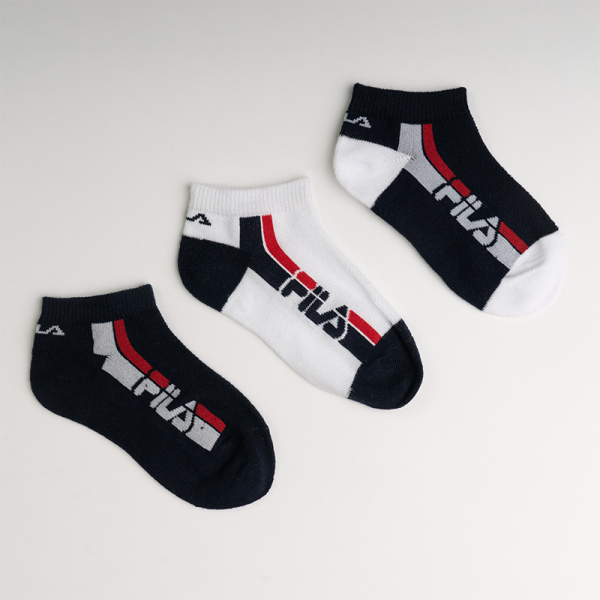 Fantasmini Fila F1316D bambino navy righe colorate 3 pz.