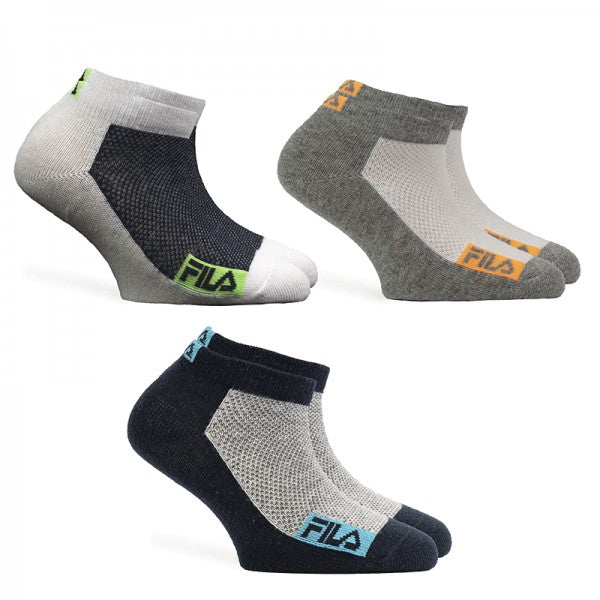 Fantasmini bambino Fila F1320D multicolor cotone 3 paia