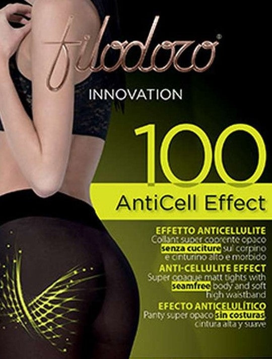 Collant super coprente Filodoro 100 anticellulite senza cuciture