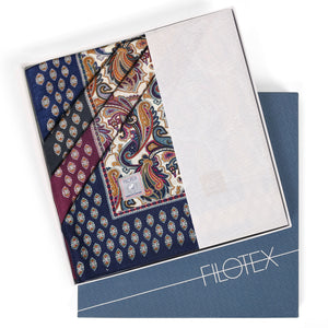 Fazzoletti in cotone Paisley Made in Italy Filotex 12 pz