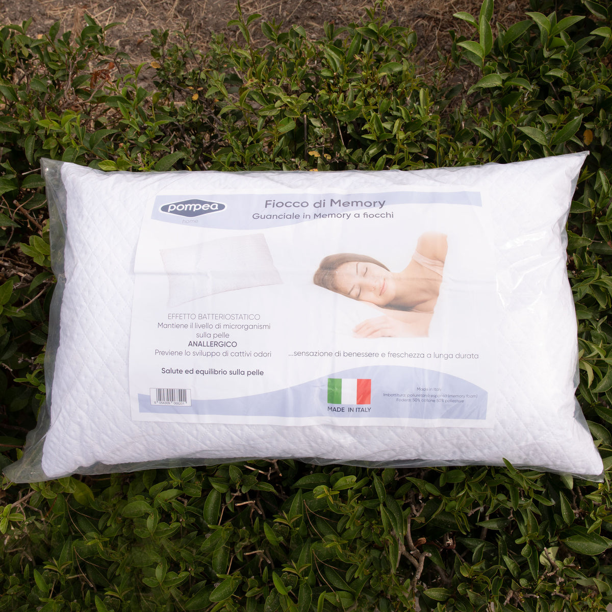 Guanciale Pompea Fiocco di Memory 50*80 made in italy