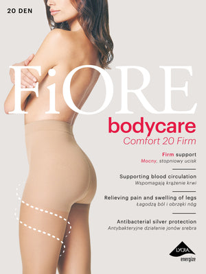 Collant riposanti gambe pesanti cellulite Fiore 20 den compressione graduata