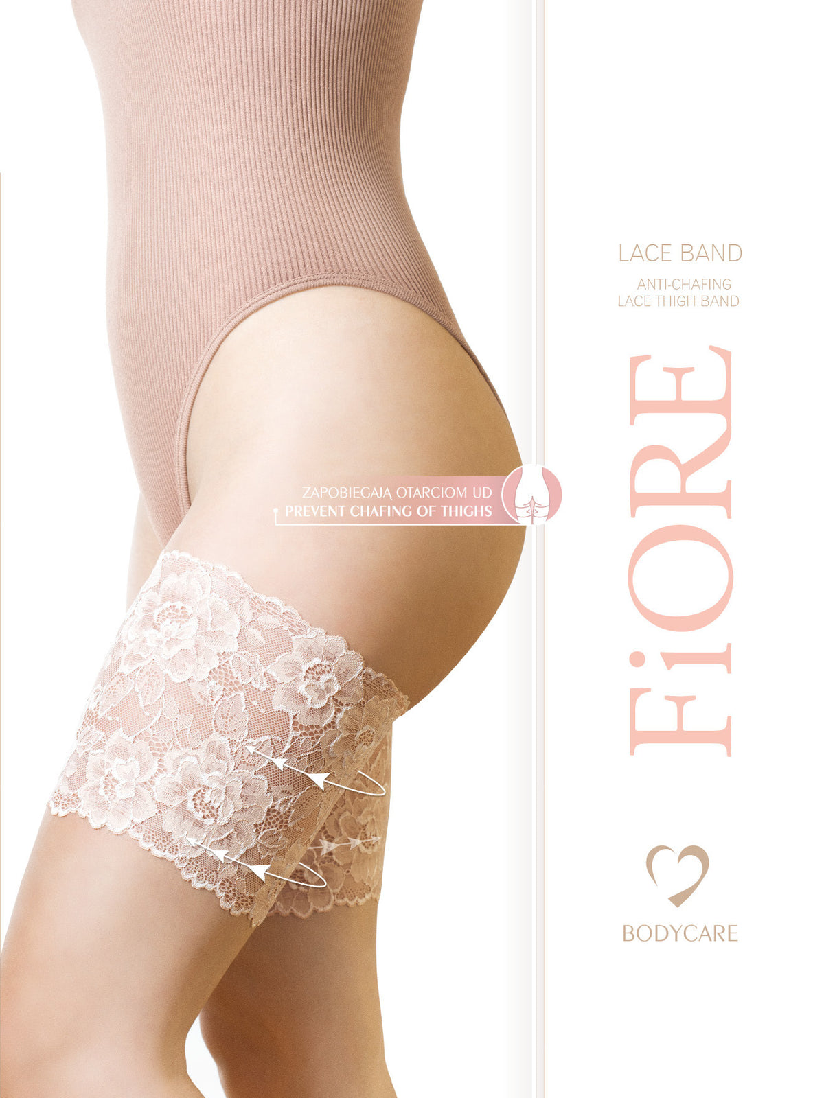 Sexy fascia anti sfregamento cosce Fiore Lace Band pizzo
