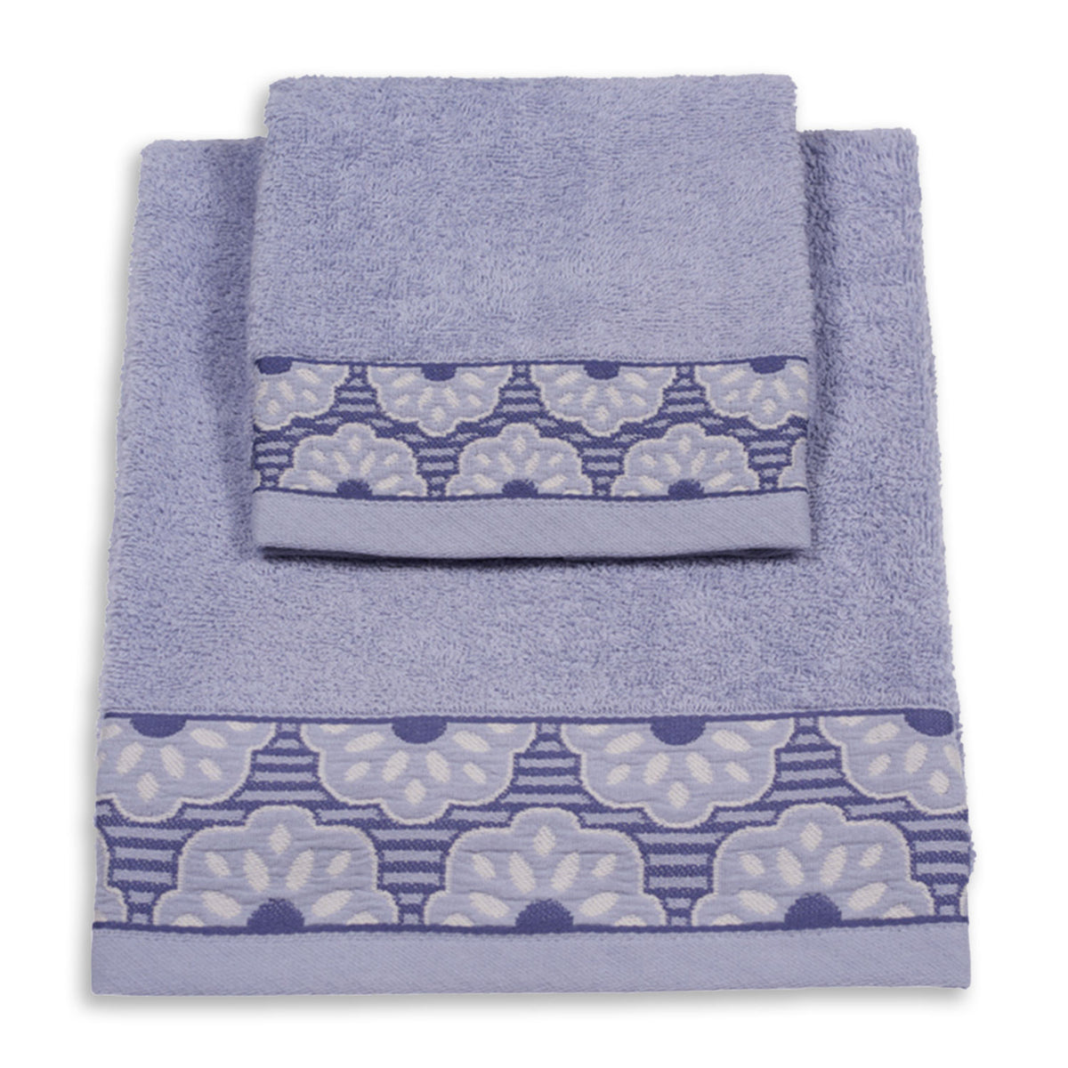 Vingi set asciugamani viso + ospite cotone Fiorella