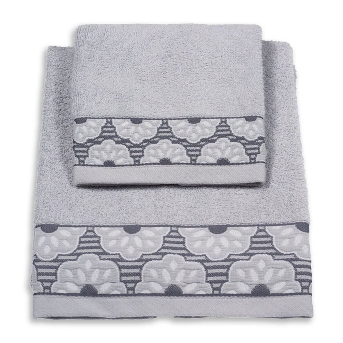 Vingi set asciugamani viso + ospite cotone Fiorella