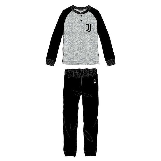 Pigiama bambino Juventus serafino caldo cotone B2JU16095 grigio