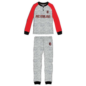Pigiama bambino Milan serafino caldo cotone B2MI16095 grigio