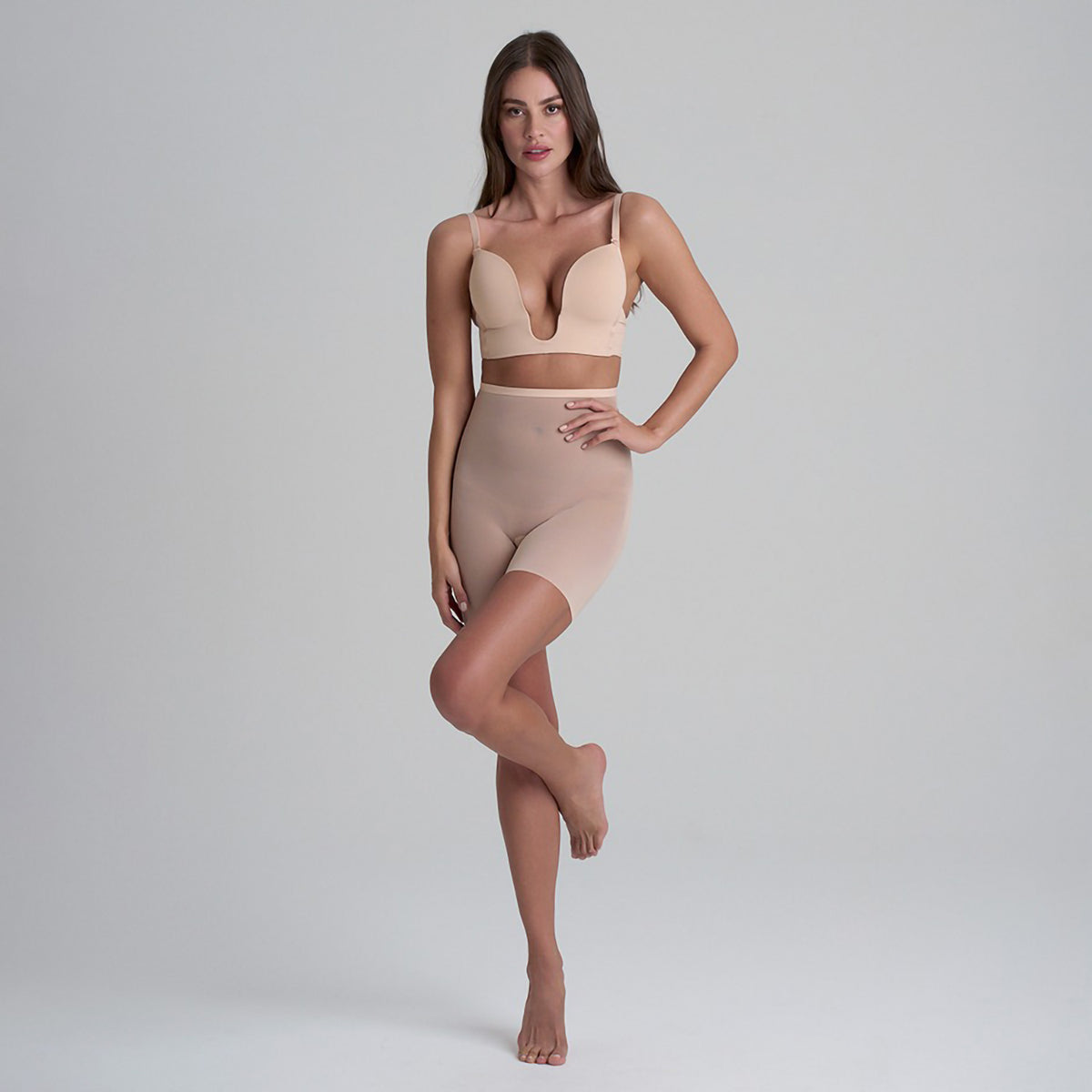 Guaina a pantaloncino modellante tulle semitrasparente Bye bra FTHWS