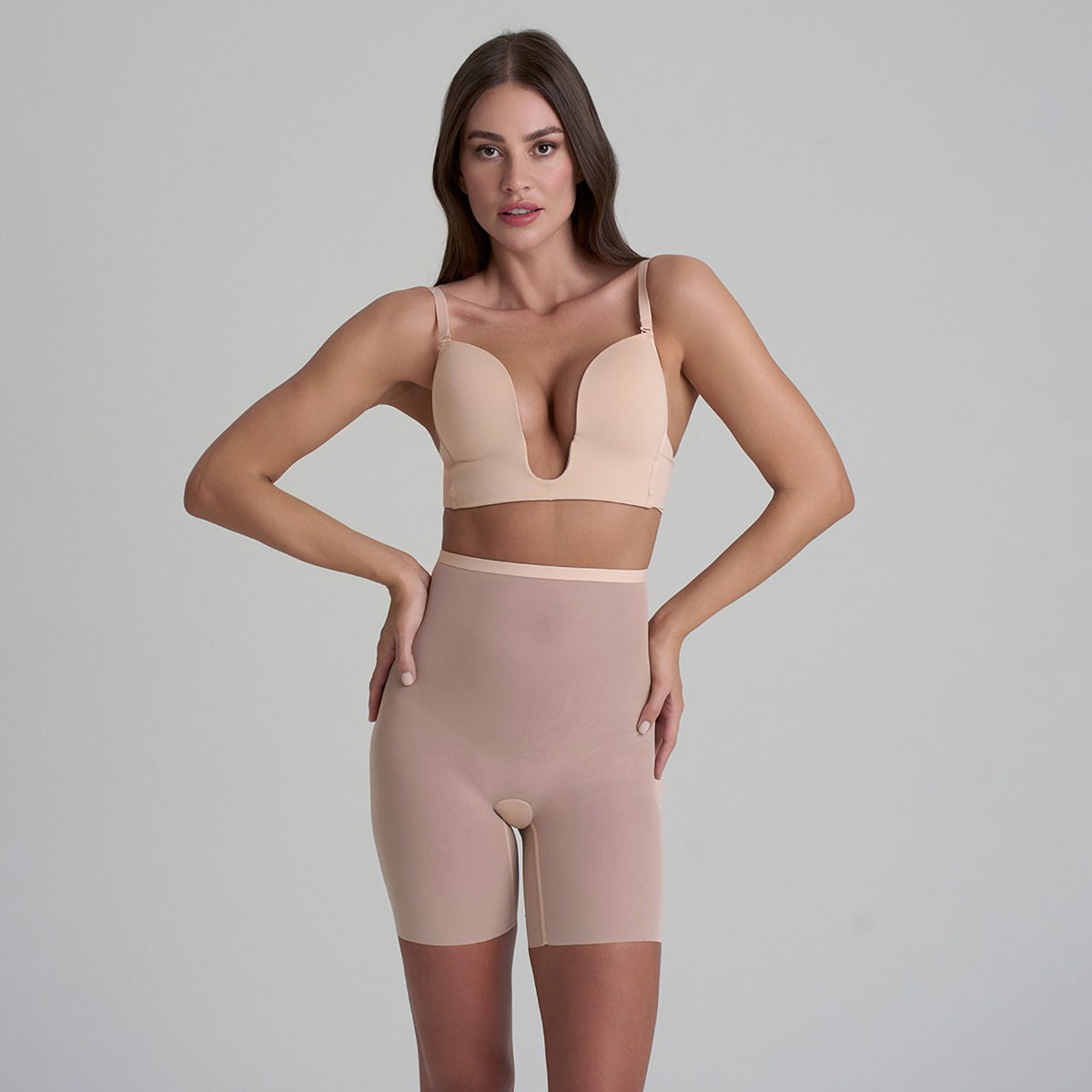 Guaina a pantaloncino modellante tulle semitrasparente Bye bra FTHWS