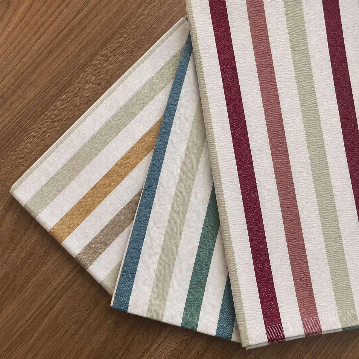Strofinacci fantasia rigata 100% cotone Zambaiti Elite - 6 pezzi