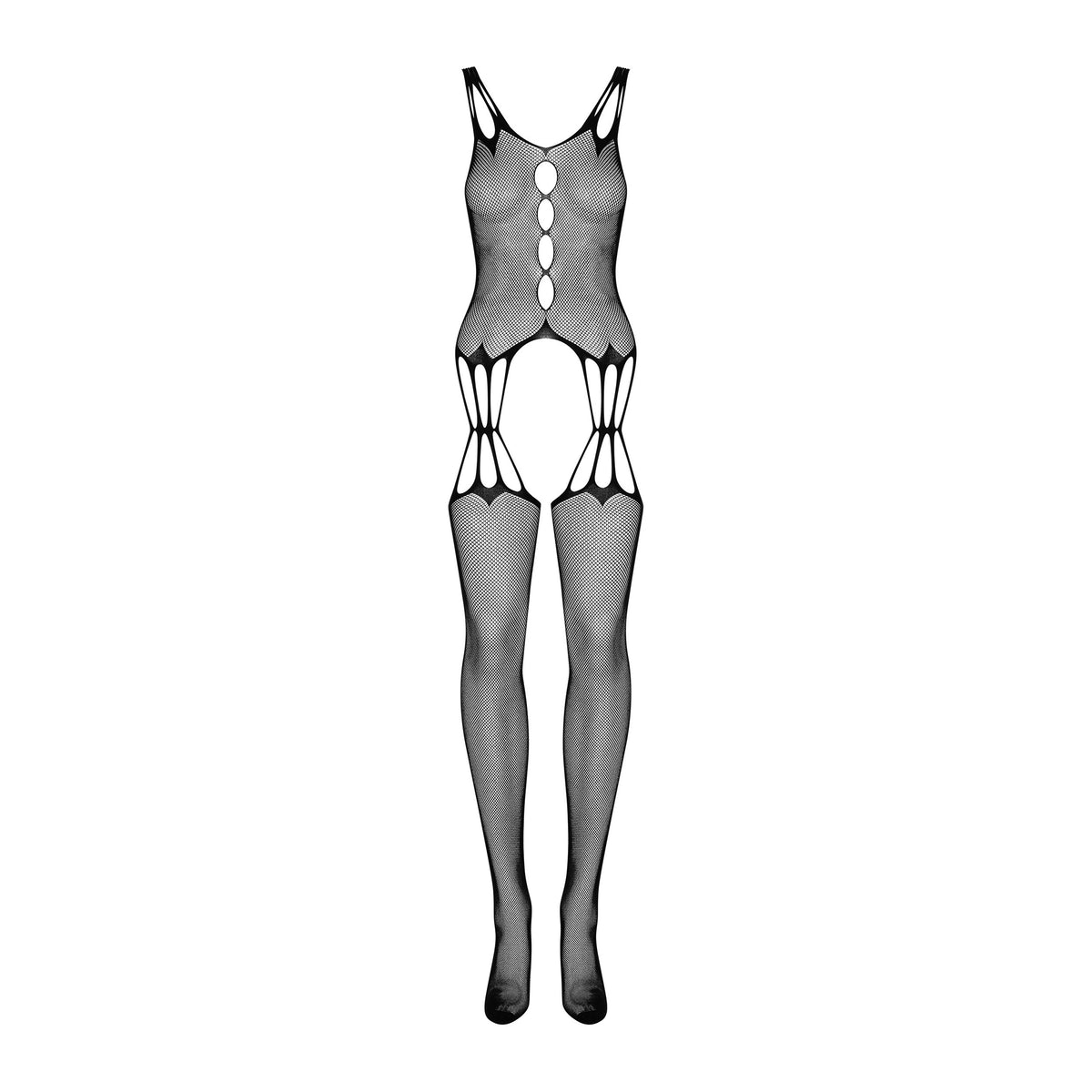 Sensuale body stocking a rete cavallo aperto Obsessive G321
