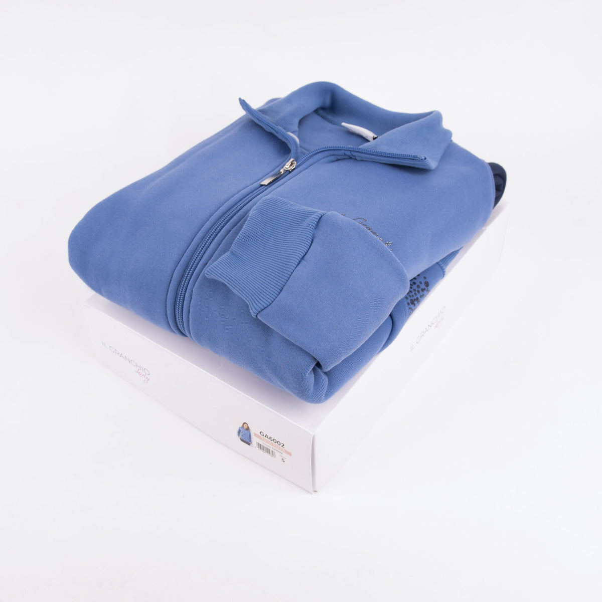 Tuta donna invernale Il granchio GA6002 felpata aperta blu denim