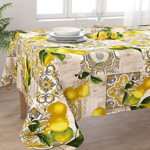 Tovaglia limoni fantasia cotone Irge Home Alba Garden