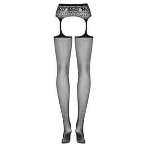 Sexy calze reggicalze Obsessive Garter stockings S307 a rete nero