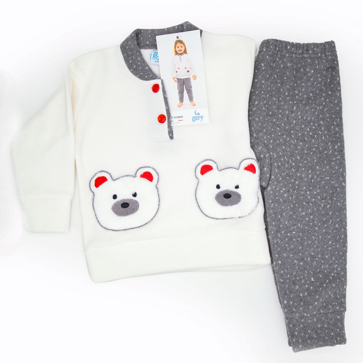 Pigiama Gary neonata bambina H10044 punto milano