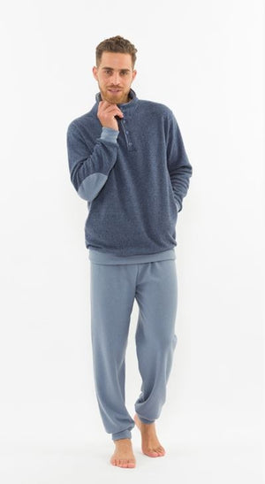 Pigiama uomo Gary H60078 punto milano collo alto