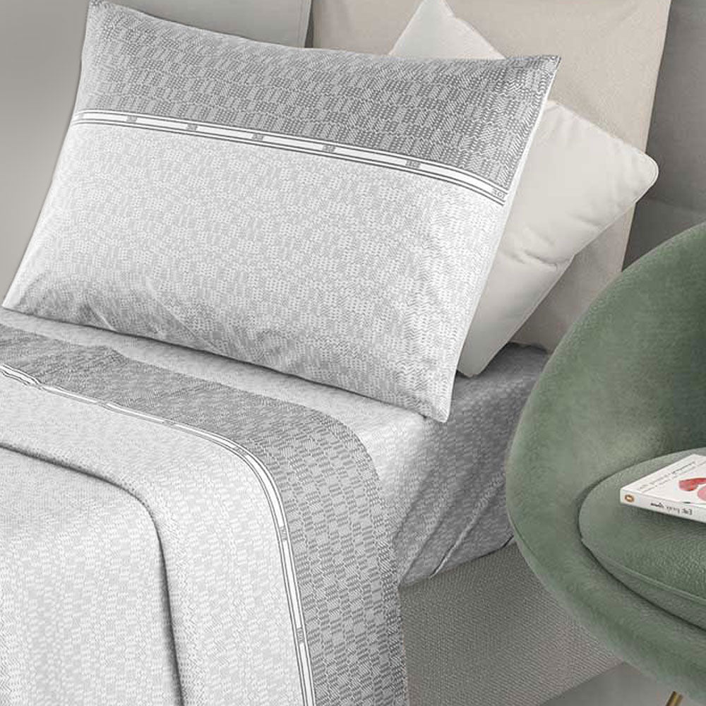 Completo letto 100% cotone Irge Ginevra fantasia Albachiara