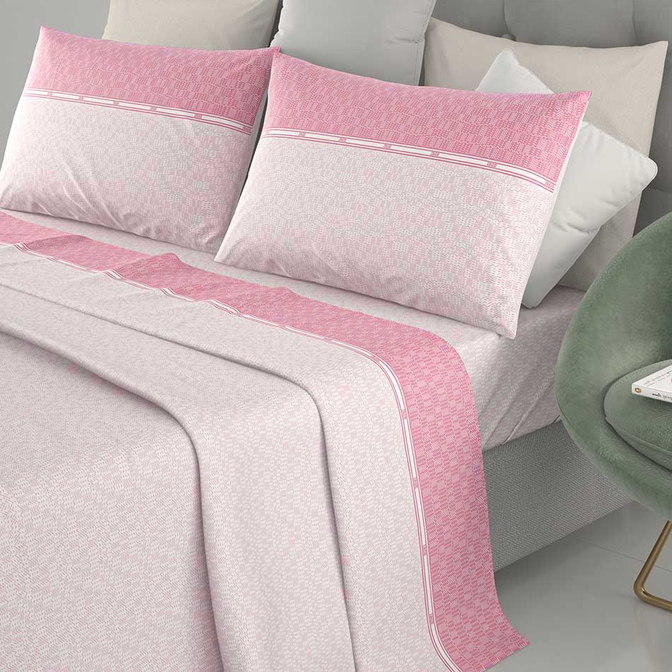 Completo letto 100% cotone Irge Ginevra fantasia Albachiara