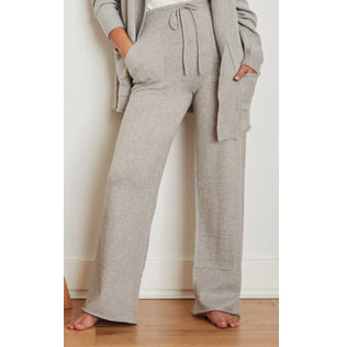 Pantalone donna Gisela 3/1903 grigio con tasche viscosa