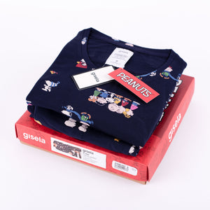 Pigiama donna Gisela 2/1840 snoopy peanuts caldo cotone