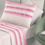 Completo letto 100% cotone Irge Ginevra fantasia Urban rosa