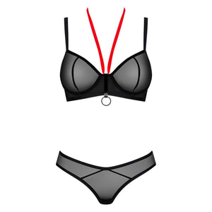 Set intimo sexy bra con ferretto e perizoma Obsessive Glandez