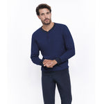 Pigiama uomo cotone leggero Il Granchio GP1039 azzurro blu
