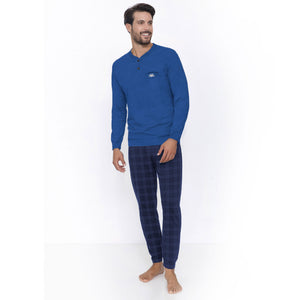 Pigiama uomo Il Granchio GP1040 in cotone bluette