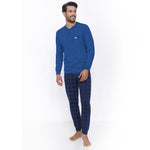Pigiama uomo Il Granchio GP1040 in cotone bluette