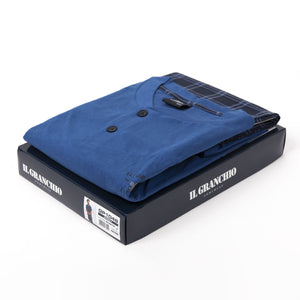 Pigiama uomo Il Granchio GP1048 corto estivo cotone bluette