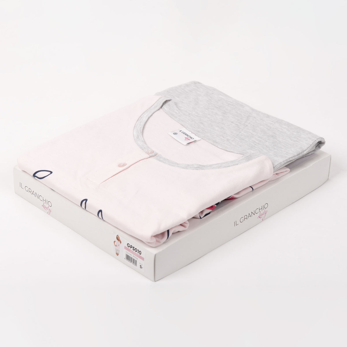 Pigiama donna corto estivo rosa Il Granchio GP5010