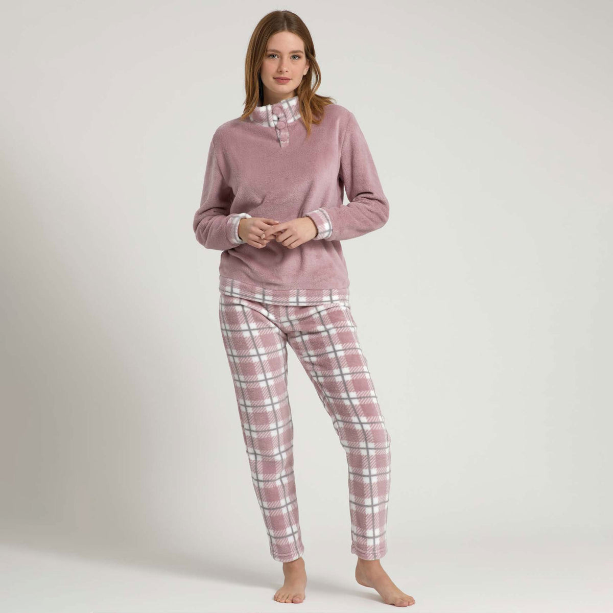 Pigiama donna collo alto coral Il granchio GP6064