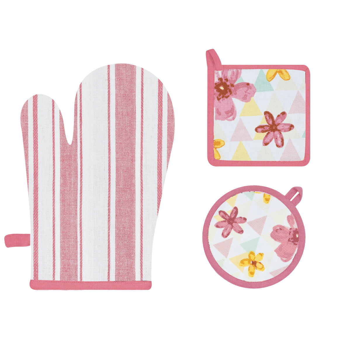 Set 1 guantone + 2 presine da cucina Preziosa Calisè S05