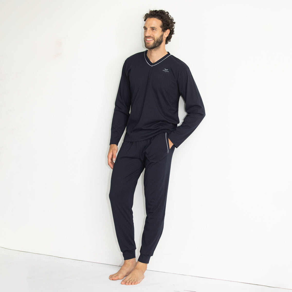 Pigiama uomo cotone leggero primaverile Armata di Mare GT 2385
