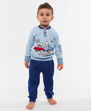 Pigiama Gary bimbo macchine H10014 in caldo cotone