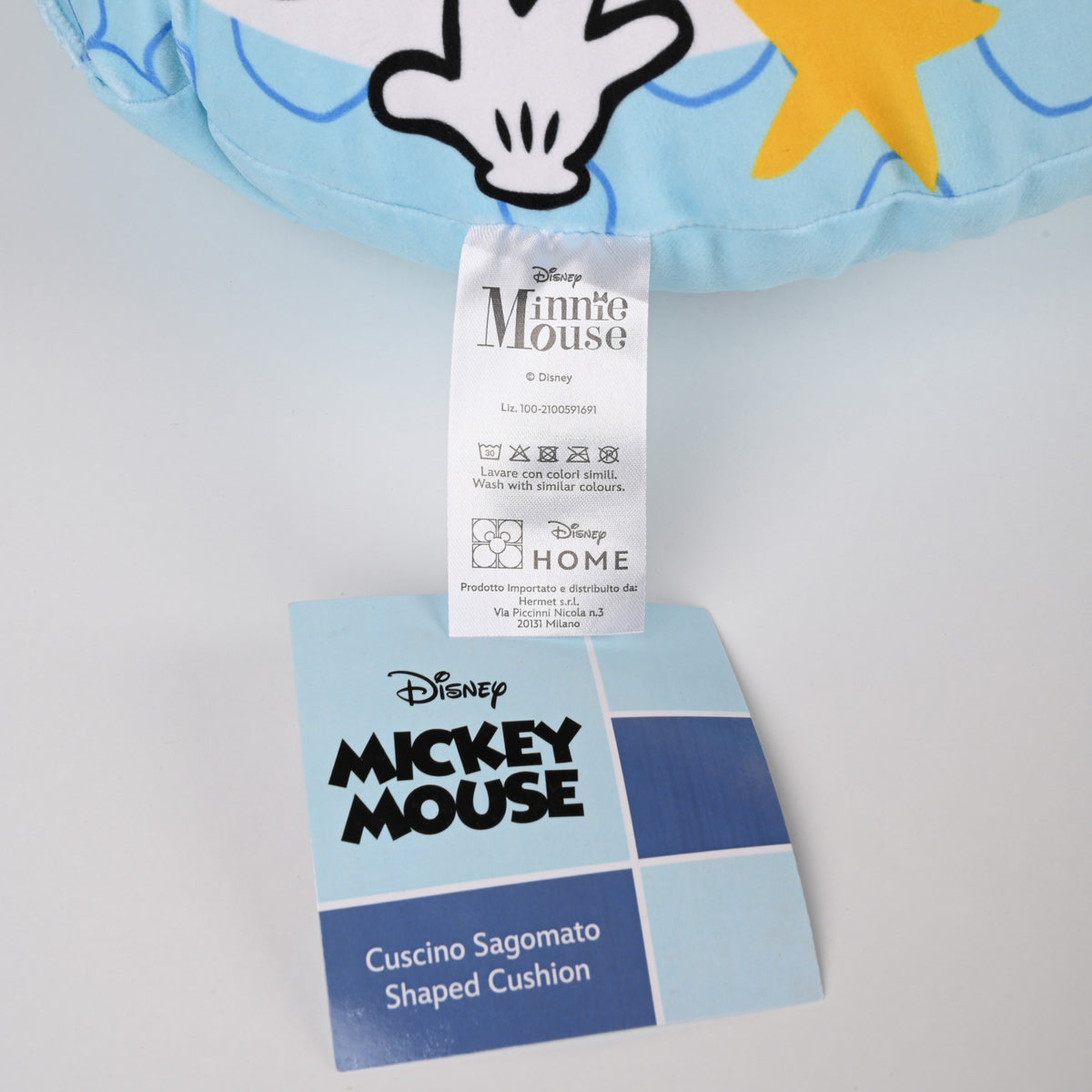 Cuscino Mickey Mouse Topolino cameretta Disney rotondo