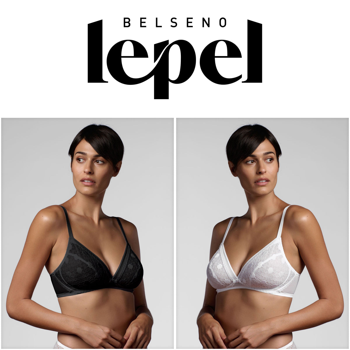 Reggiseno Lepel 500 a triangolo incrociato coppa C senza ferretto