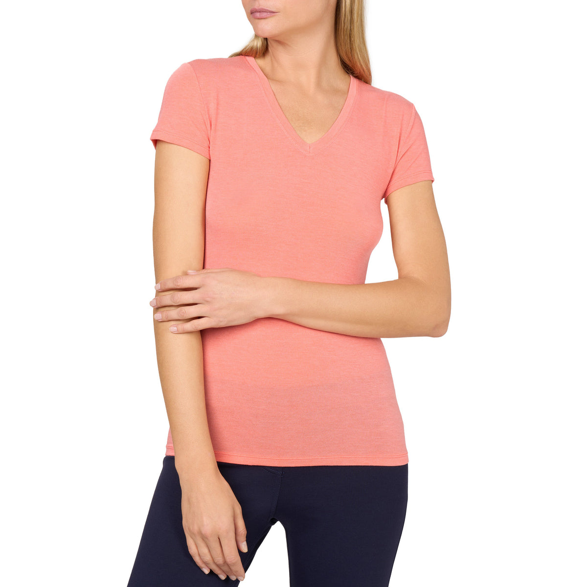 Maglia Donna Scollo a V in modal e seta Golden Lady 1445