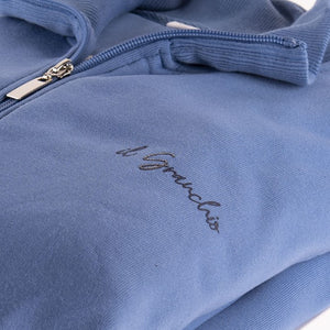 Tuta donna invernale Il granchio GA6001 felpata aperta blu denim