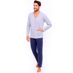 Pigiama uomo Il Granchio GP361/A cotone grigio melange