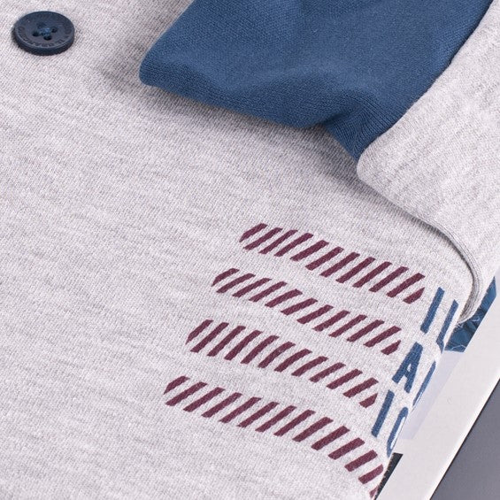 Pigiama uomo Il Granchio GP4003 caldo cotone grigio melange
