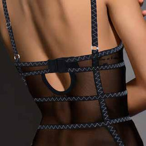 Body intimo sexy con ferretto Admas 43041 nero
