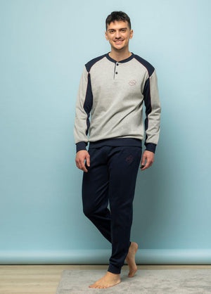 Pigiama uomo invernale Lotto LP2087 caldo cotone