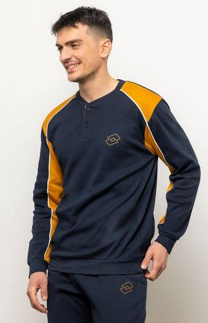 Pigiama uomo invernale Lotto LP2087 caldo cotone