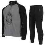 Pigiama tuta uomo Milan zip pile B2MI14118 antracite