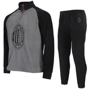 Pigiama tuta uomo Milan zip pile B2MI14118 antracite